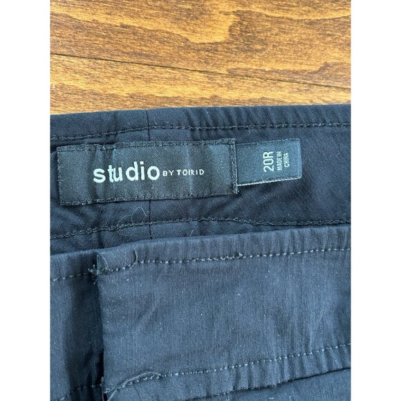 Torrid Trouser Straight Deluxe Stretch Mid-Rise Pant Deep Black Plus Sz 20 - Picture 5 of 8